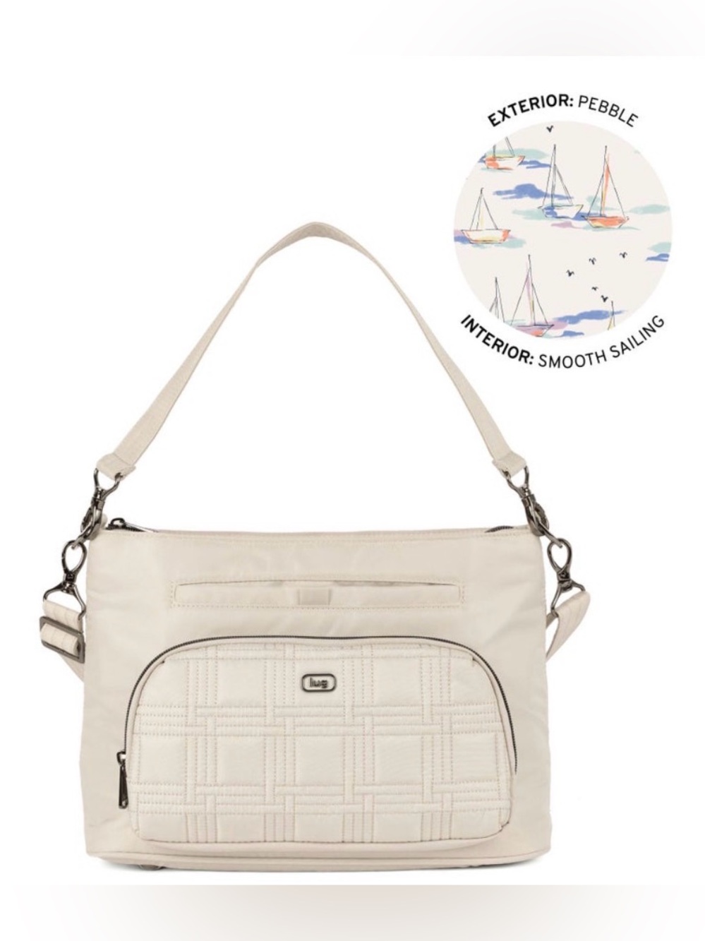 Lug Samba 2 Convertible Crossbody Bag NWT Pebble